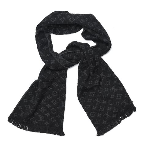 lv map scarf|louis vuitton scarf women's black.